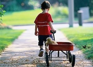 Boy and Wagon